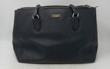 Load image into Gallery viewer, Kate Spade New York Womens Laurel Way Leighann Black Double Handle Tote Handbag