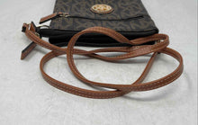 Load image into Gallery viewer, Unbranded Womens Brown NX Monogram Adjustable Strap Zip Top Crossbody Bag