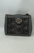 Load image into Gallery viewer, MKF Collection Womens Gray Snake Print Shoulder Crossbody Handbag