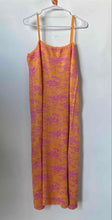 Load image into Gallery viewer, Zara Womens Multicolor Printed Spaghetti Strap Scoop Neck Tank Dress Size L