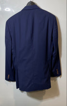 Load image into Gallery viewer, Lauren Ralph Lauren Mens Blue Wool Long Sleeve Slim Fit Two-Button Blazer Sz 38R