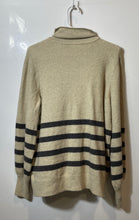 Load image into Gallery viewer, Michael Kors Womens Beige And Gray Knitted Long Sleeve Pullover Sweater Size L