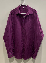 Load image into Gallery viewer, Geoffrey Beene Mens Purple Collared Long Sleeve Dress Shirt Size 17