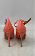Load image into Gallery viewer, Shoe Republic LA Womens Pink Coral Pointed Toe Ankle Strap Pump Heels Size 7.5
