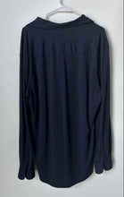 Load image into Gallery viewer, Zara Mens Blue Long Sleeve Spread Collar Button-Up Shirt Size XL