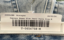 Load image into Gallery viewer, Express Womens Blue Denim Medium Wash Stretch Pockets Skinny Leg Jeans Size M