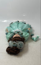 Load image into Gallery viewer, Unbranded Brown Hair Green Eyes Porcelain Blue Dress Lace 16 Inch Doll