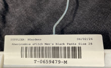 Load image into Gallery viewer, Abercrombie & Fitch Womens Black Button Front Straight Leg Jeans Size 28W X 30L