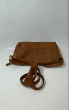 Load image into Gallery viewer, The Sak Collective Womens Brown Floral Embossed Adjustable Strap Crossbody Bag