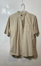 Load image into Gallery viewer, Piazza Italia Mens Beige Cotton Short Sleeve Collared Button-Up Shirt Size XL
