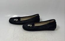 Load image into Gallery viewer, Michael Kors Womens Hamilton Black Monogram Print Slip-On Loafer Flats Size 7.5M