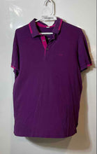 Load image into Gallery viewer, Armani Exchange Mens Dark Purple Regular Fit Short Sleeve Golf Polo Shirt Size L