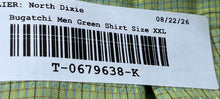Load image into Gallery viewer, Bugatchi Mens Green Short Sleeve Collared Button-Up Shirt Size XXL