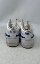 Load image into Gallery viewer, Nike Mens Court Vision Mid White Blue Mid Top Sneaker Shoes Size 11.5 No Laces