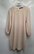 Load image into Gallery viewer, Zara Basic Womens Beige Long Sleeve Round Neck Sheath Dress Size Small