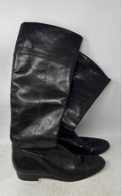 Load image into Gallery viewer, Anne Klein Womens Black Leather Round Toe Knee High Riding Boots Size 7 M