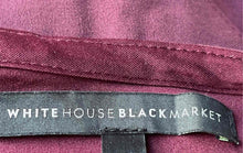 Load image into Gallery viewer, White House Black Market Womens Burgundy Side-Zip A-Line Skirt Size 2