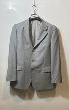Load image into Gallery viewer, Antonio Baldan Mens Gray Blazer And Pants Two-Piece Suit Set Size 42