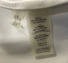Load image into Gallery viewer, Calvin Klein Womens White 3/4 Sleeve V-Neck Regular Fit Blouse Top Size XL