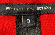 Load image into Gallery viewer, French Connection Womens Red Short Flutter Sleeve Surplice Neck Mini Dress Sz 8