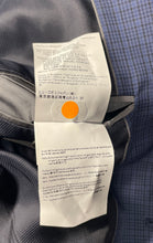 Load image into Gallery viewer, Hugo Boss Mens Blue Plaid Print Long Sleeve Two-Button Blazer Size 40R