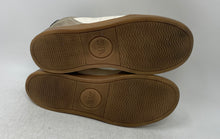 Load image into Gallery viewer, Zara Mens Beige Black Leather Round Toe Lace-Up Sneakers Shoes Size EU 38