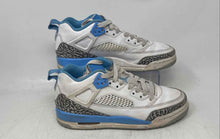 Load image into Gallery viewer, Nike Boys Air Jordan Spizike Low White Blue Lace-Up Sneaker Shoes Size 7Y