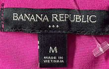 Load image into Gallery viewer, Banana Republic Womens Pink Short Sleeve Keyhole Back Blouse Top Size M