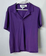 Load image into Gallery viewer, Lacoste Mens Purple Short Sleeve Spread Collar Regular Fit Polo Shirt Size M
