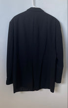 Load image into Gallery viewer, Hugo Boss Mens Black Wool Long Sleeve Notch Lapel Three-Button Blazer Size 54