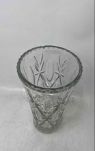 Load image into Gallery viewer, Crystal Cut Collectible Classic Clear Floral Container Decorative Glass Vase