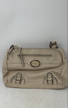 Load image into Gallery viewer, Rosetti Womens Beige Leather Inner Pocket Braided Double Handle Shoulder Bag