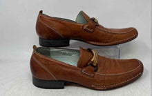 Load image into Gallery viewer, Kenneth Cole Mens Brown Leather Square Toe Slip-On Loafers Shoes Size 9.5