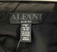 Load image into Gallery viewer, Alfani Mens Black Cotton Blend Slim Fit Long Sleeve Dress Shirt Size 15.5