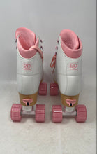 Load image into Gallery viewer, Roller Derby Womens Pixie Pink White High Top Adjustable Roller Skates Size 7-10