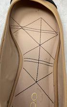 Load image into Gallery viewer, Aldo Womens Krishelle-In Beige Black Leather Slip-On Ballet Flats Size 8