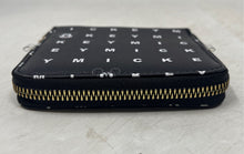 Load image into Gallery viewer, Disney Womens Black Mickey Mouse Zipped Pocket Card Slots Zip-Around Wallet