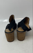Load image into Gallery viewer, Franco Sarto Womens Helix Black Leather Block Slingback Heels Size 8.5