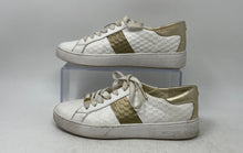 Load image into Gallery viewer, Michael Kors Womens Colby White Golden Lace-Up Sneaker Shoes Size 6M