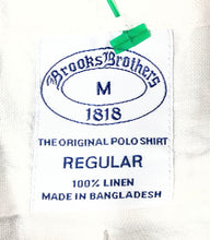 Load image into Gallery viewer, Brooks Brothers Mens White Short Sleeve Regular Fit Button-Up Shirt Size M