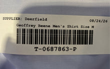Load image into Gallery viewer, Geoffrey Beene Mens Blue Long Sleeve Collared Wrinkle Free Dress Shirt Size M