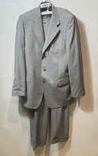 Load image into Gallery viewer, Antonio Baldan Mens Gray Blazer And Pants Two-Piece Suit Set Size 42