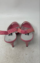 Load image into Gallery viewer, Pempinello Womens Pink Snakeskin Print Leather Slingback Sandals Size EUR 38