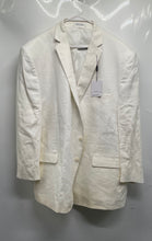 Load image into Gallery viewer, Calvin Klein Mens White Long Sleeve Notch Lapel Two-Button Blazer Sz 54R W/ Tags