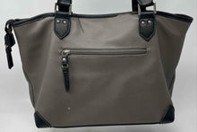 Load image into Gallery viewer, Rosetti Womens Janet Gray And Black Outer Pocket Double Handle Shoulder Purse