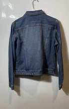 Load image into Gallery viewer, Guess Womens Blue Cotton Long Sleeve Collared Pockets Denim Jacket Size M