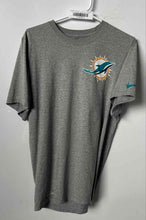 Load image into Gallery viewer, Nike Mens Gray Heather Dri-Fit Miami Dolphins Sport NFL T-Shirt Size Small