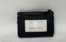 Load image into Gallery viewer, Kenneth Cole Reaction Womens Black Pebbled Leather Zip Top Coin Wallet With Box