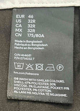 Load image into Gallery viewer, H&M Mens Black Flat Front Skinny Fit Pockets Dress Pants Size 32R