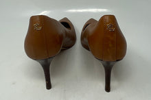 Load image into Gallery viewer, Authentic Lauren Ralph Lauren Womens Brown Pump Heels Size 7.5B Damaged